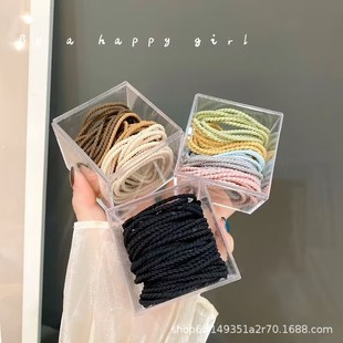 扎高马尾发圈发圈皮套黑色发圈皮筋女扎头橡皮筋2025年新款绑头发