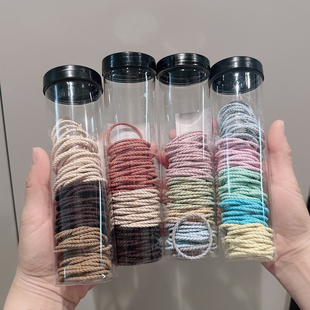 橡皮筋女扎头发圈高弹力耐用不勒头发绳无接缝新款简约气质头绳