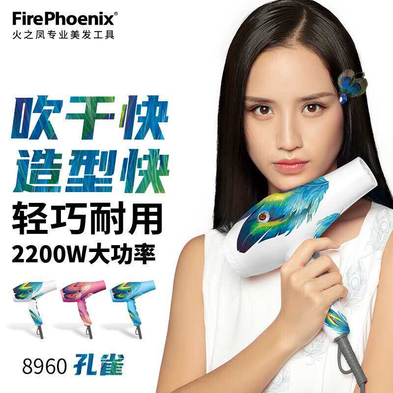火之凤电吹风机正品8960大功率冷理发店专用风筒家用速干热风发廊