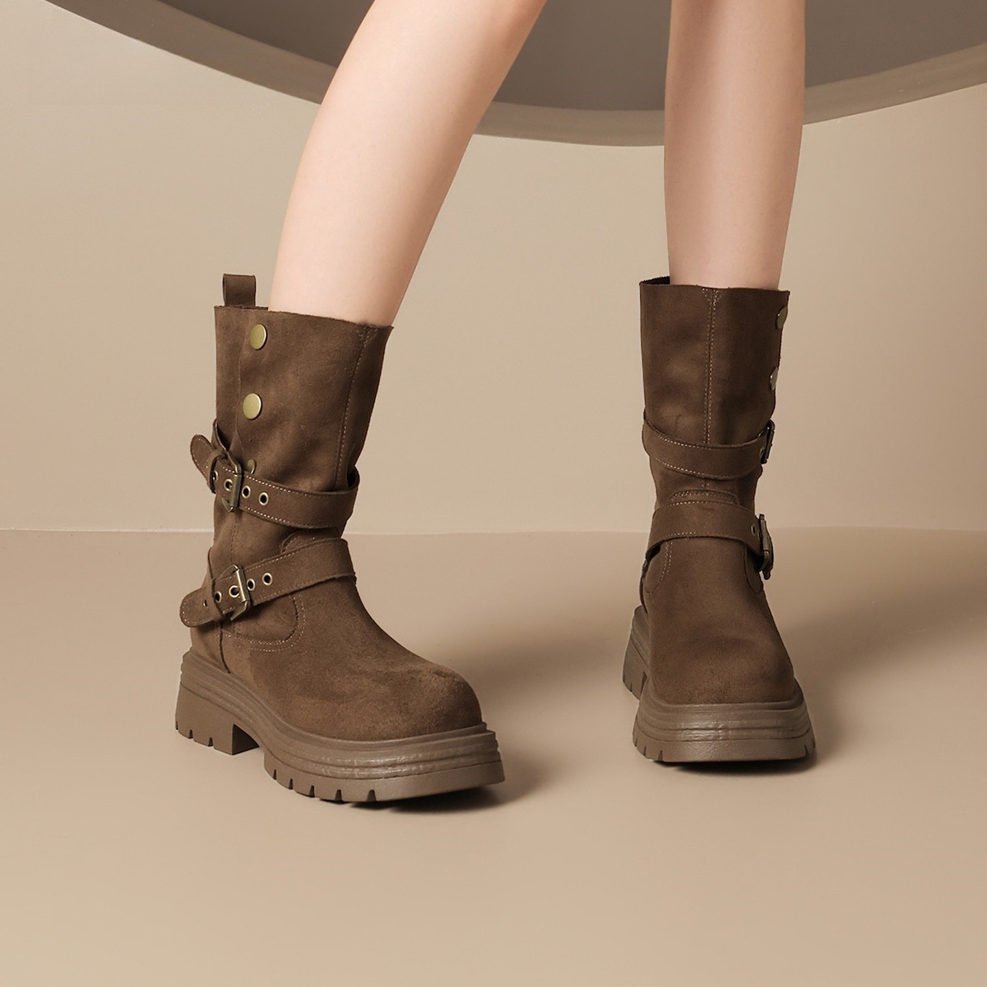 西部靴女靴2025新款秋冬季加绒靴