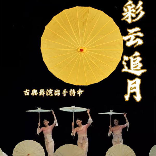彩云追月舞蹈伞雨竹林跳舞伞道具