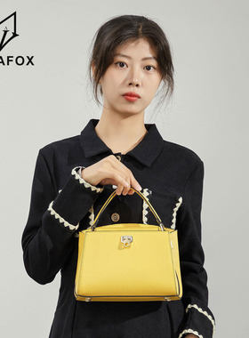 原创休闲菜篮子包高级感手提包黄色包包单肩女包礼物休闲斜挎小包