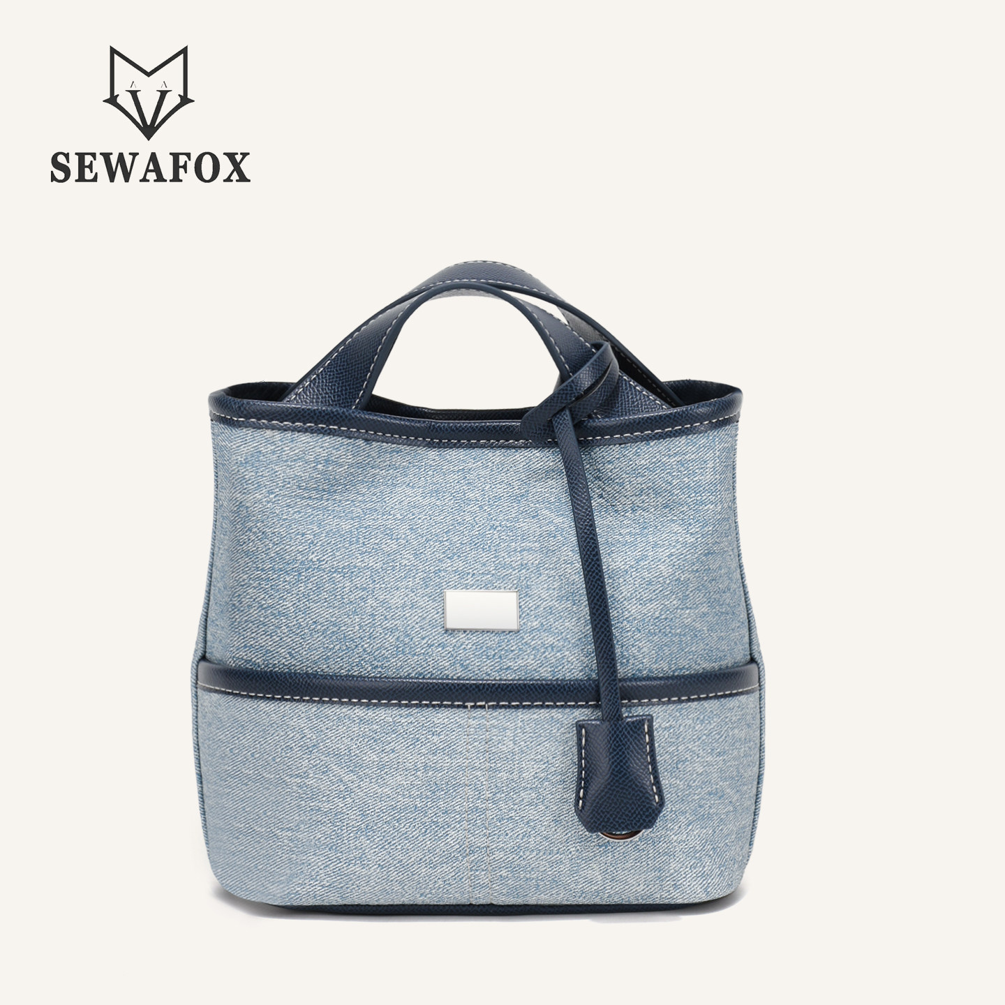 设计感小众斜挎包女2025新款菜篮子水桶手提包单肩包通勤上班包包