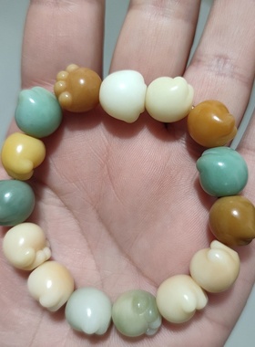 2025新款原创设计猫爪菩提散珠手链文玩多色猫爪菩提批发可爱