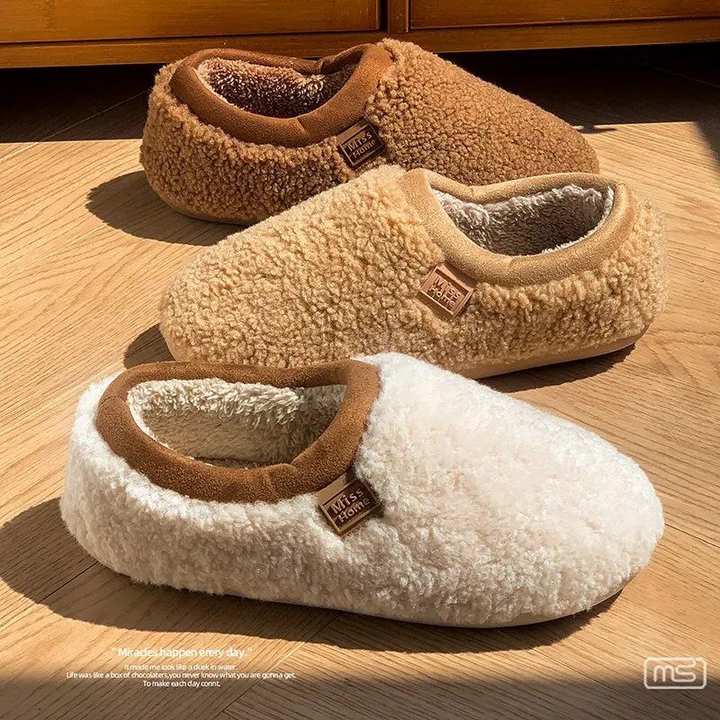 2025秋冬季棉鞋女款包跟时尚居家棉拖鞋轻便舒适户外加厚加绒保暖