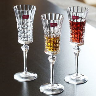 法国进口CDA水晶高脚杯家用法式风格香槟杯甜酒杯起泡酒杯婚庆