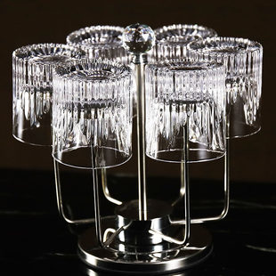 高级轻奢威士忌酒杯创意家用古典加厚洋酒杯啤酒杯江户切子杯套装