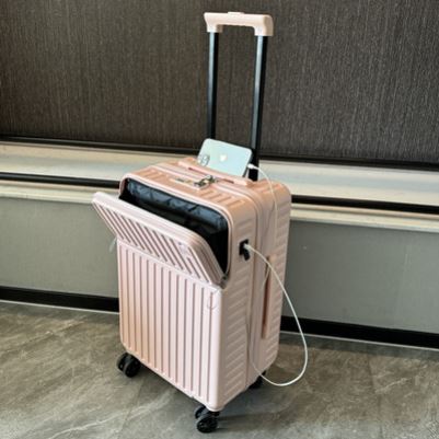 多功能行李箱男前开口小型登机拉杆箱20寸女万向轮密码旅行皮箱