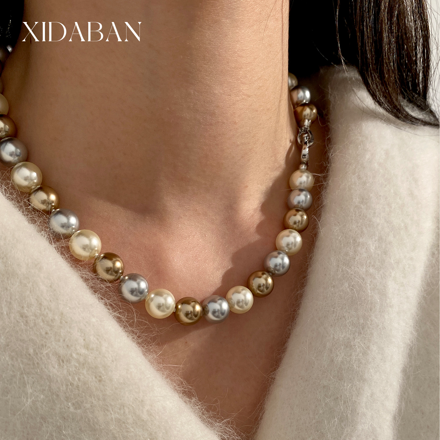 西大班美拉德项链施家珍珠强光女