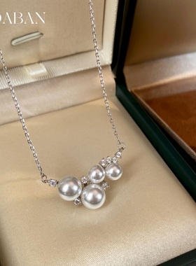 西大班碎月繁花项链吊坠锁骨颈链