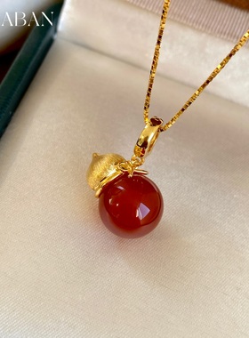 西大班澳白珍珠项链葫芦福禄吊坠