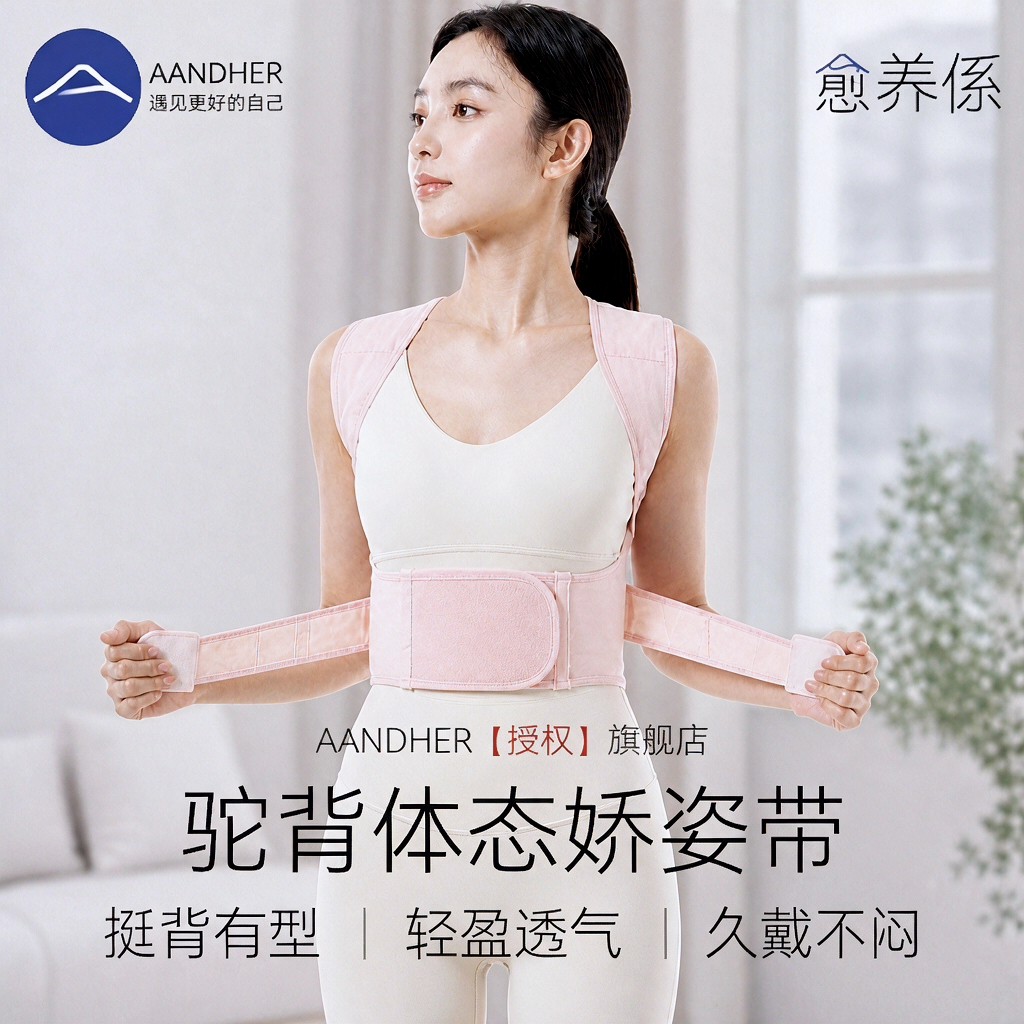 背部驼背矫正神器成人开肩美背青少年学生通用隐形无痕坐姿矫姿带