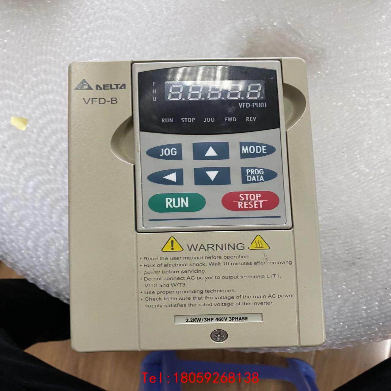 【非标价】VFD022B43B二手拆机台达变频器2.2KW380V实物