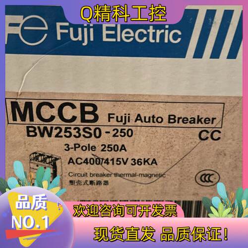 现货原装富士Fe低压漏电断路器BW253S03p250A清