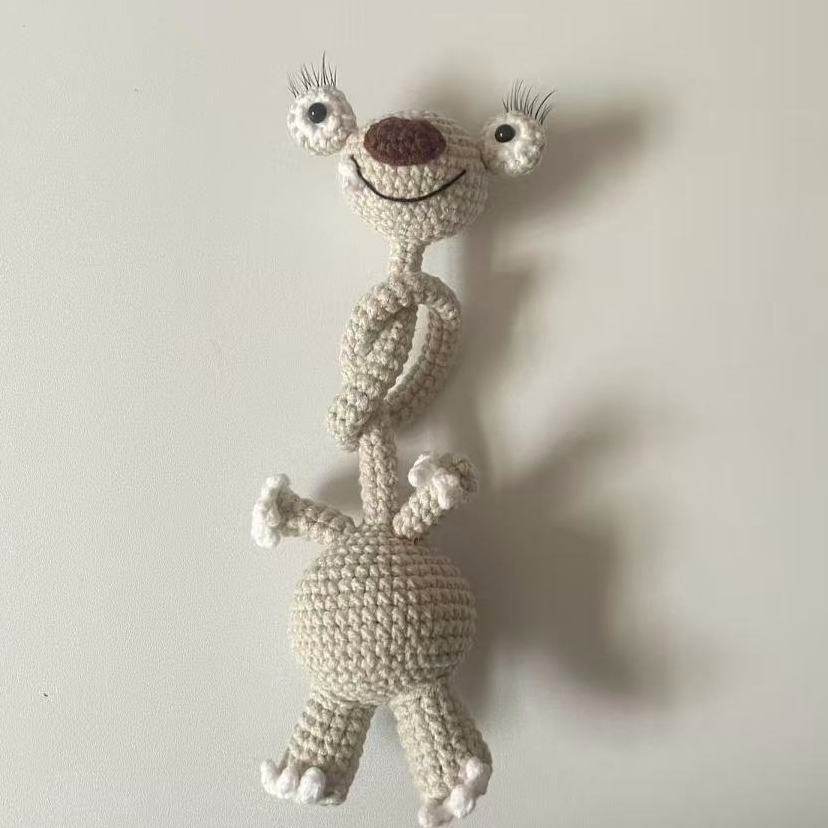 长脖树懒钩织毛线编织冰河世纪树懒手工钩针材料包长脖树懒玩偶,服饰配件/皮带/帽子/围巾,DIY编织材料包,淘宝优惠券,粉丝福利购,淘宝优惠卷