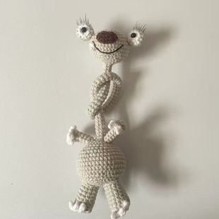 长脖树懒钩织毛线编织冰河世纪树懒手工钩针材料包长脖树懒玩偶