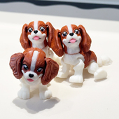 3D打印可爱呆萌小猎犬模型塑料玩具摆件桌面装 饰雕塑摆件节日礼物