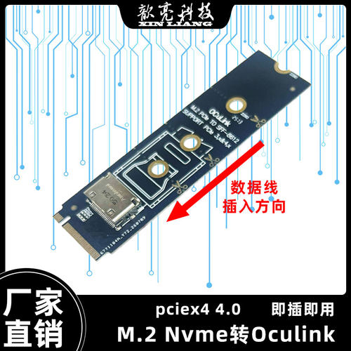 M.2 Nvme转Ocunlink转接卡SFF-8612外接显卡坞扩展卡