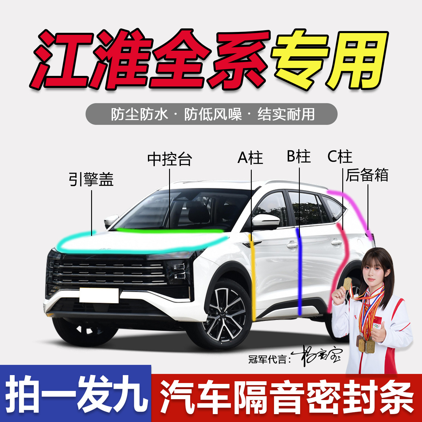 江淮防尘降噪防水隔音耐高温胶条