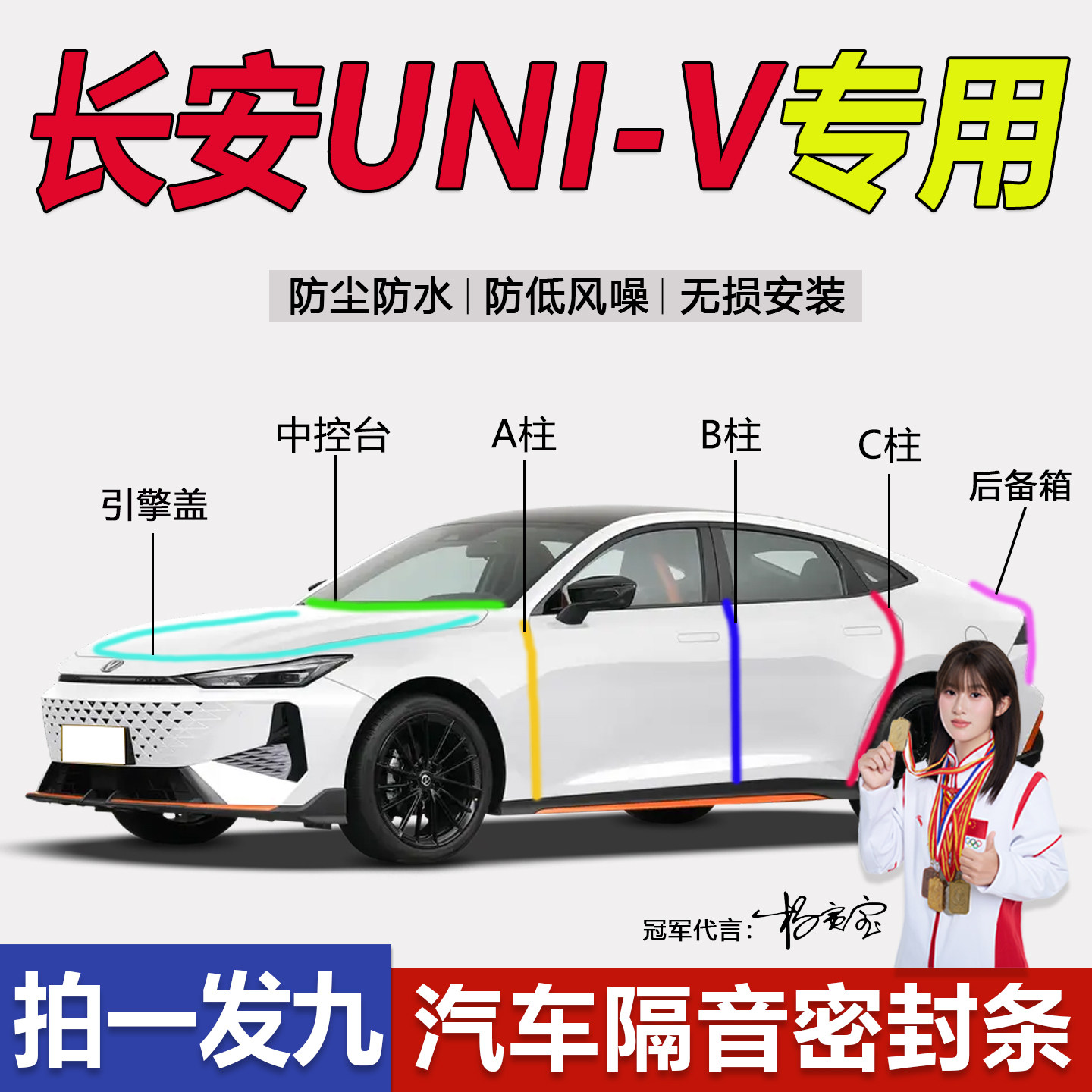 长安UNI-V专用汽车门密封胶条