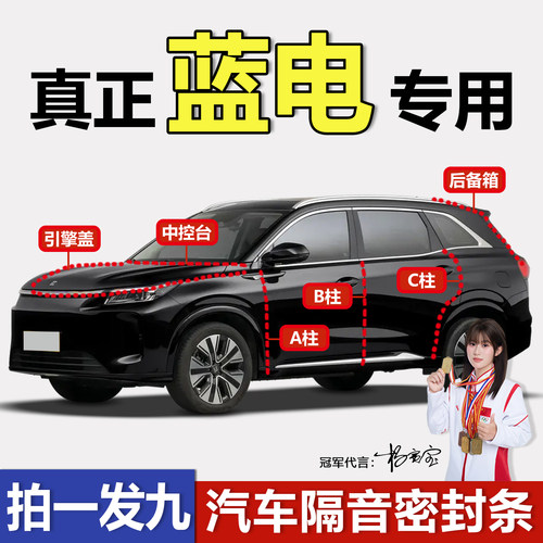 蓝电E5/E3专用车门隔音密封条