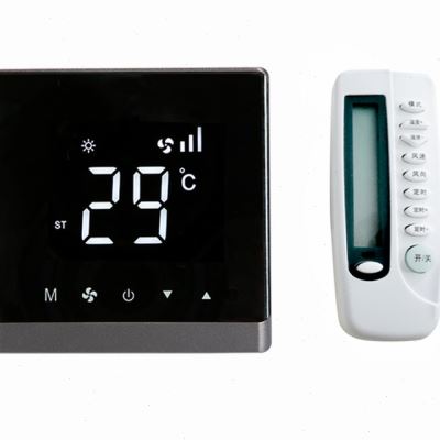 中央空调温控器液晶三速开关风机盘管触摸控制面板水冷空调线控i.