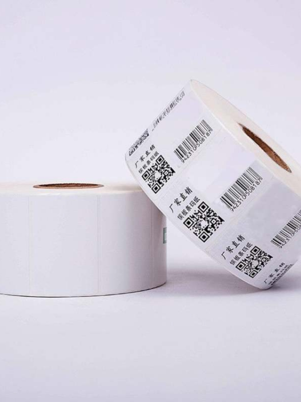 条码纸不干胶40*30*2500张双排卷筒空白铜版纸打印贴纸标签i.