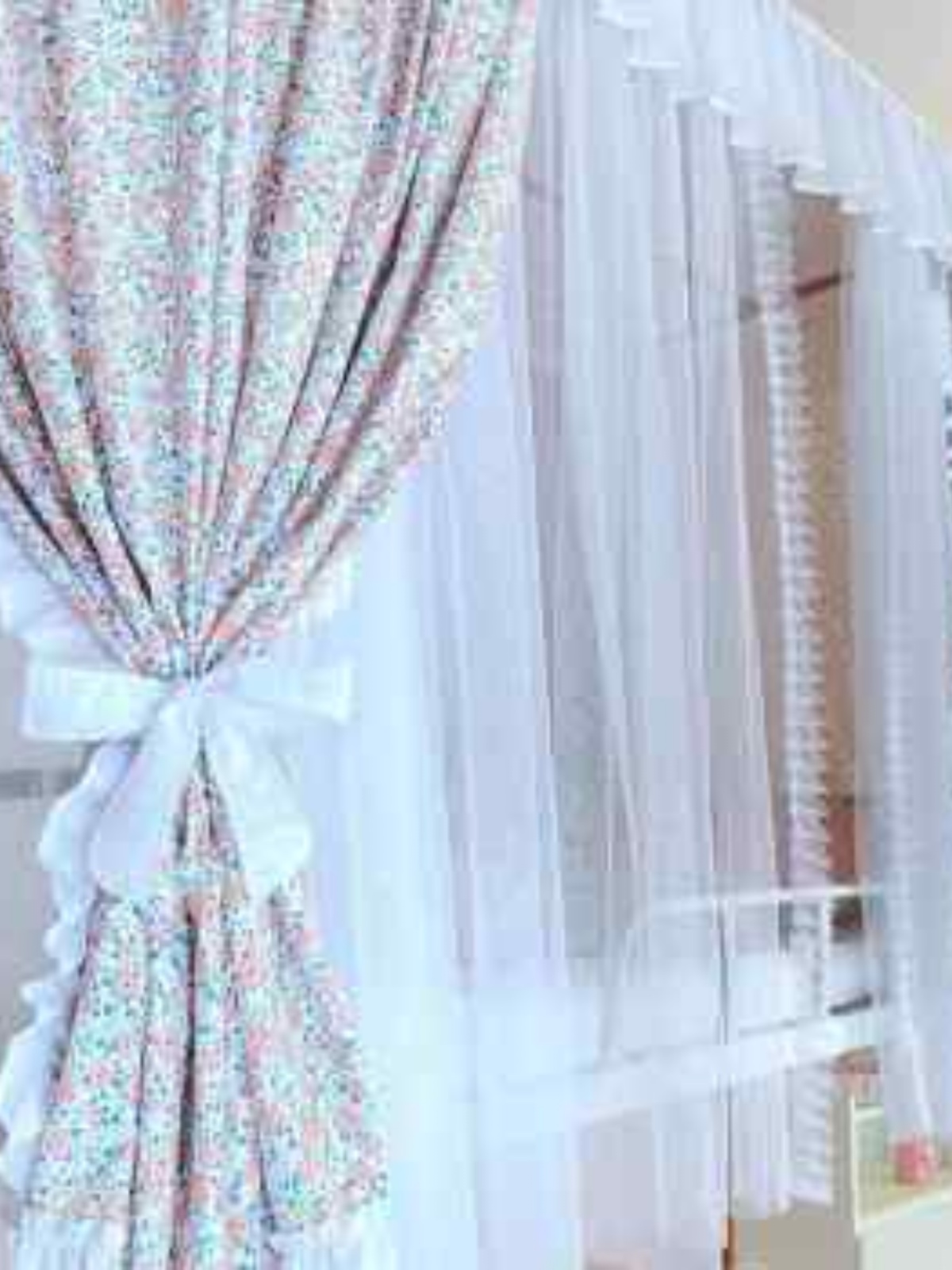 U型导轨大学生宿舍遮光床帘蚊帐可伸缩支架公主风寝室一体式帘i.