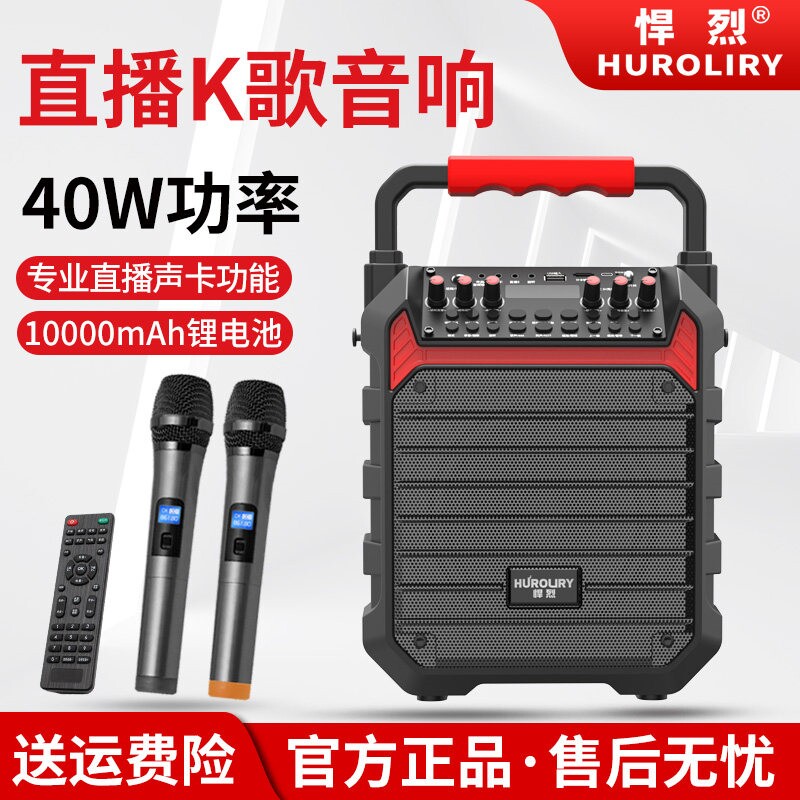 悍烈D35便携式户外音箱大音量跳的音响小型手提蓝牙K歌专用广场舞