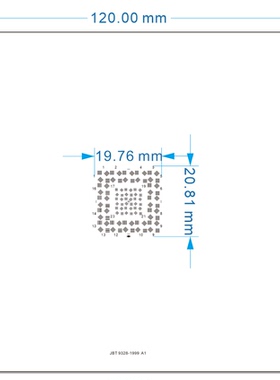 JB/T 9328-1999的A型分辨力板- A1   JBT9328_1999-A1分辨率板