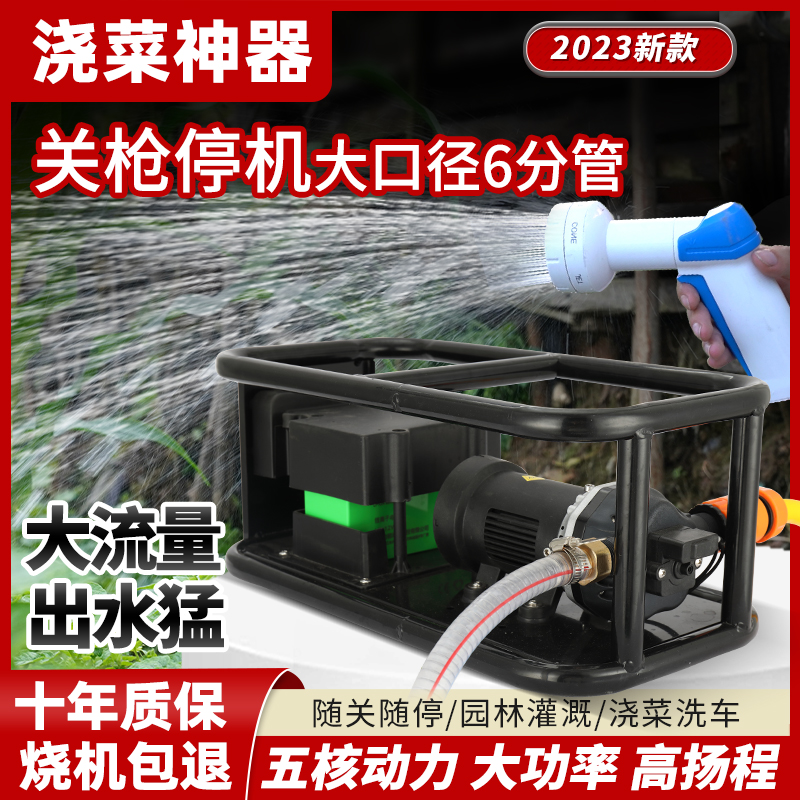 浇菜神器浇水机户外菜地自动浇水神器充电式抽水泵抽水机农用灌溉