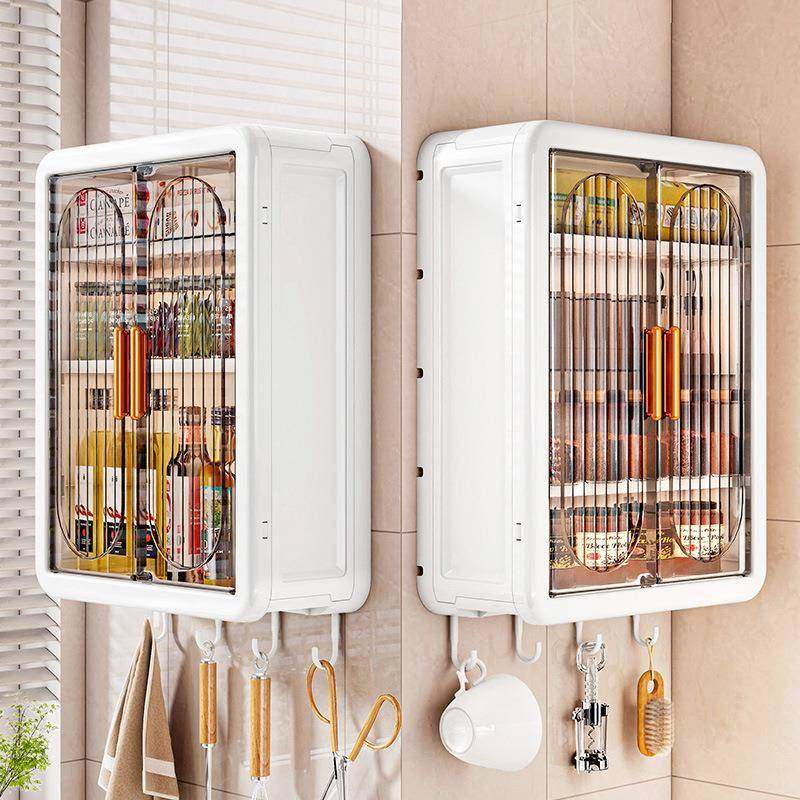 壁柜壁挂免卫生间墙上洗漱台小收纳柜洗手间打孔置物柜化妆品盒子,收纳整理,首饰盒,淘宝优惠券,粉丝福利购,淘宝优惠卷