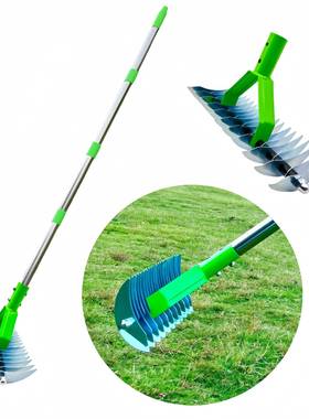 草坪枯草耙 茅草耙 落叶耙 园林除垢耙松土器 土壤耙Thatch Rake