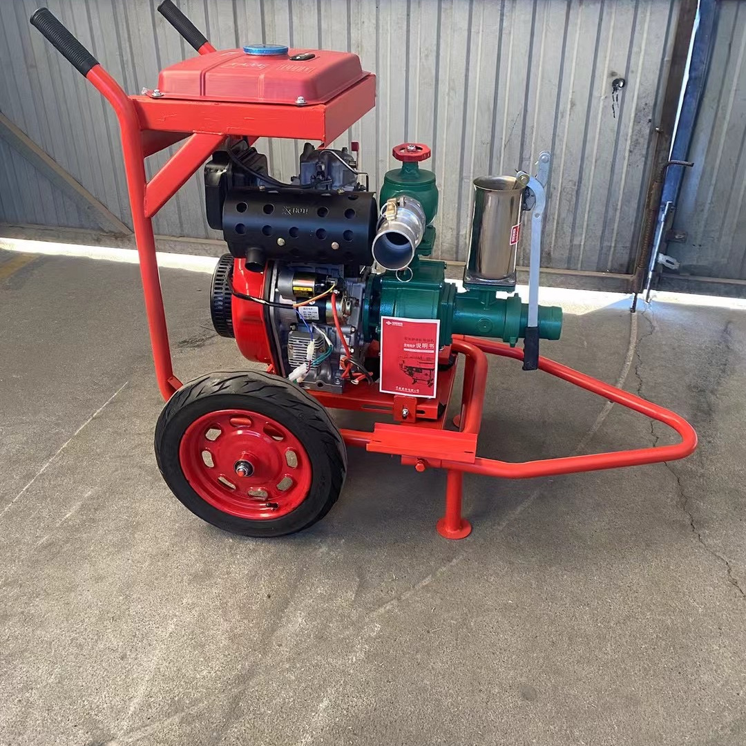 青岛丰燕水泵 柴油机水泵一体机 高扬程大流量双叶轮农用喷灌设备