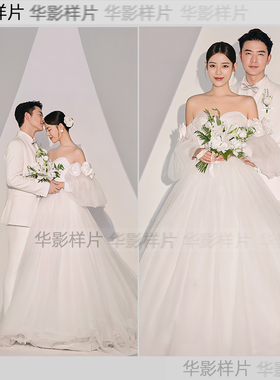 展会室内新主题婚纱照情侣照放大样片客样素材S83