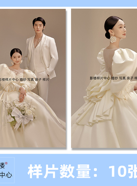 展会室内纯色新主题婚纱照情侣照放大样片客样素材H1122