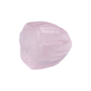 天然粉水晶雕刻件貔貅梅花莲蓬狐狸diy串珠手链隔珠吊坠饰品配件