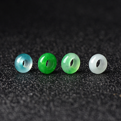 翡翠玉髓跑环飘花红翡巴山翠