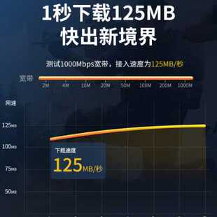 蓝叶网线超五5六6类路由器宽带连接线电脑高速网络线家用50m100米