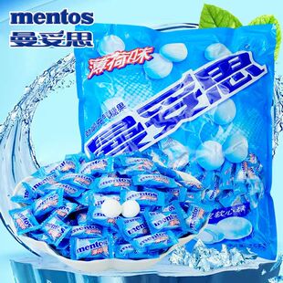 曼妥思薄荷糖2斤5斤充气糖果夹心薄荷糖酒店4S前台餐饮店休闲糖
