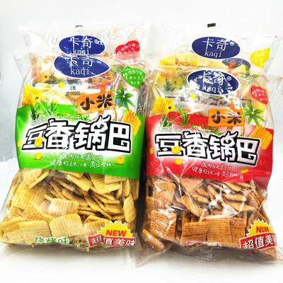 小米豆香锅巴膨化香辣烧烤味道任搭配休闲大袋210g*5袋包邮