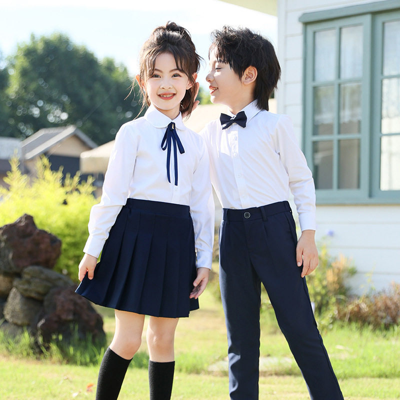 儿童演出服小学生校服套装幼儿园园服中大童学院风班服大合唱表演