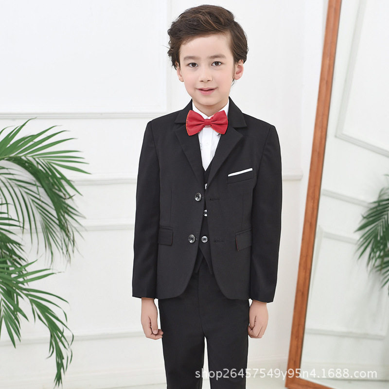 儿童西服套装男童小西装小学生钢琴演出服大童表演花童礼服一件代