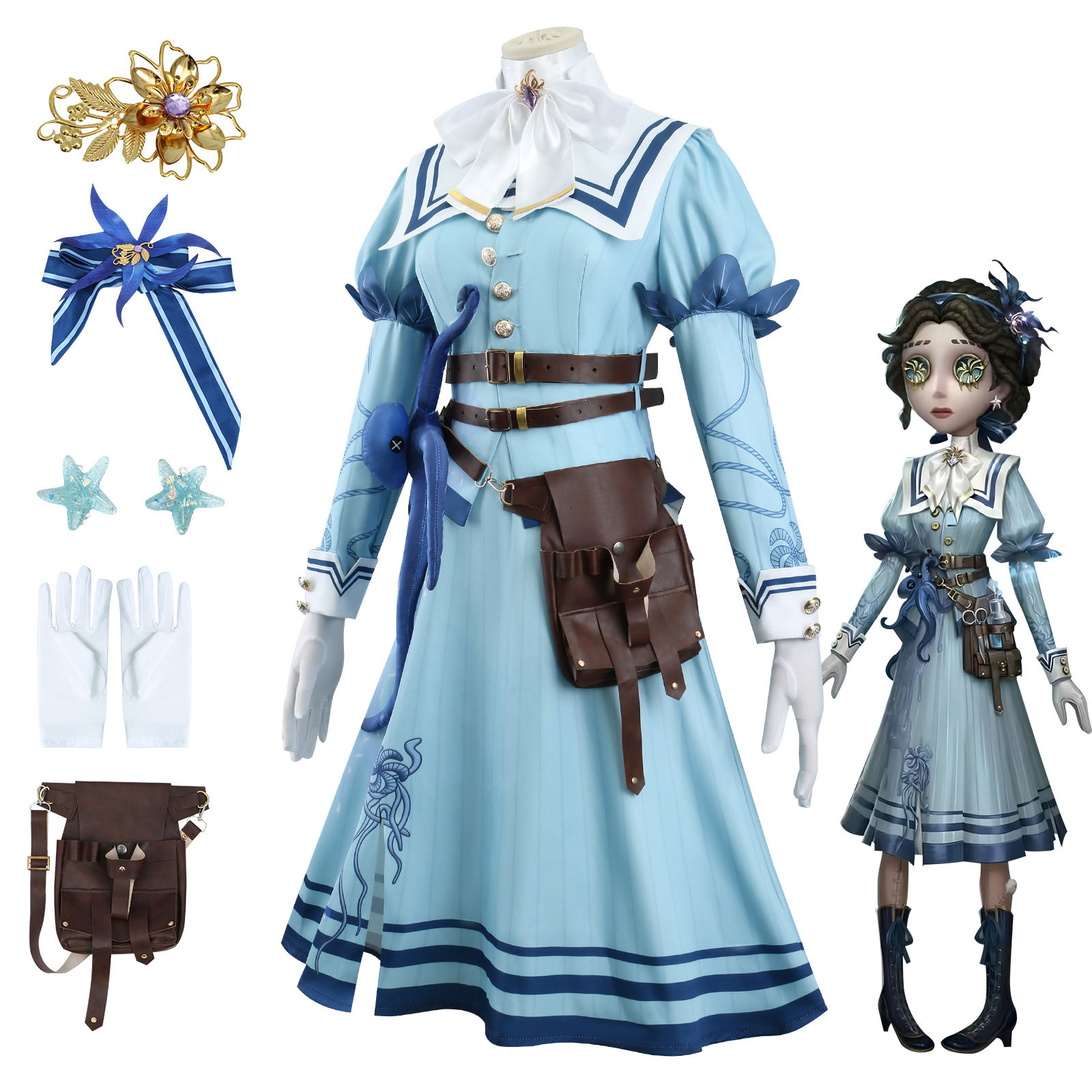 医生永生花cosplay服第五人格cos服游戏动漫角色扮演服装套装图片