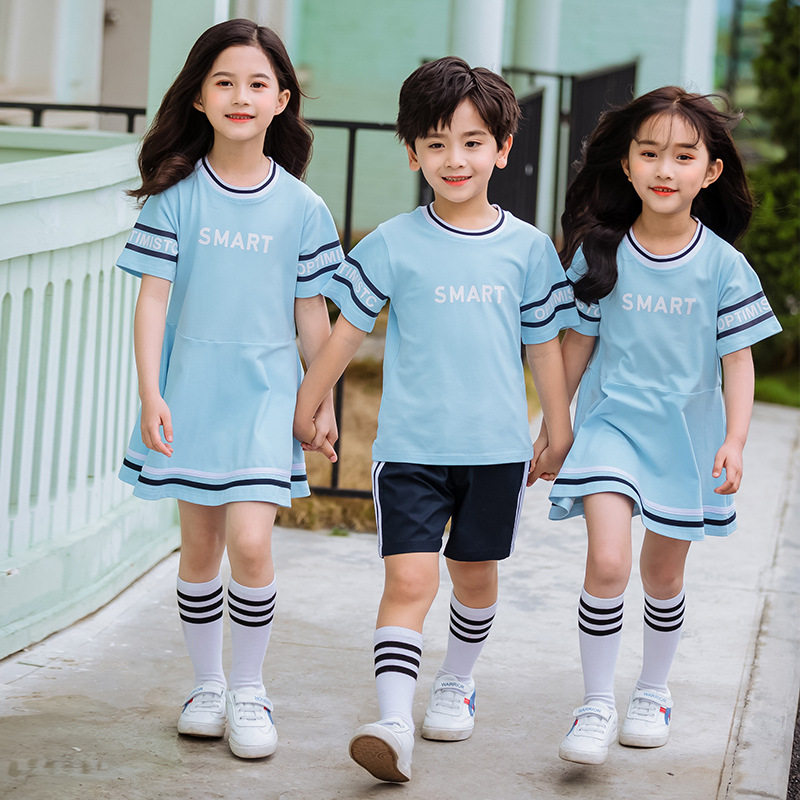 夏季2019新款幼儿园园服夏装小学生班服校服童装代理加盟代发