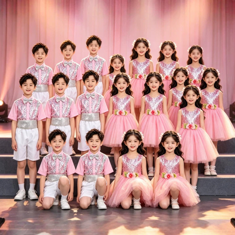 六一儿童蓬蓬裙演出服梦的眼睛舞蹈服装幼儿园可爱纱裙表演服公主