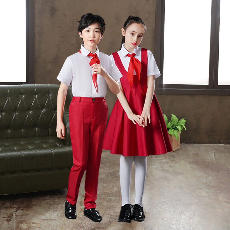 儿童合唱服演出服中小学生校服表演服装男女童红歌朗诵合唱团礼服