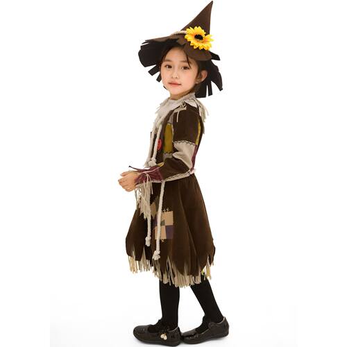 万圣节服装儿童幼儿园女童小稻草人话剧舞台表演服绿野仙踪公主裙