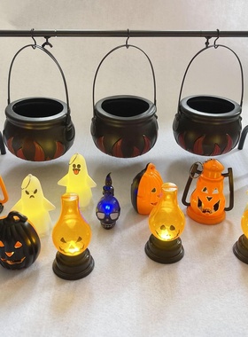 万圣节派对装饰餐具套装女巫锅碗架黑色女巫桶 Hocus Pocus糖果