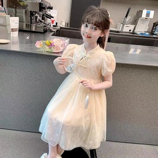兒童漢服國風洋氣公主裙女孩夏裝 裙子 連衣裙2025新款 女童夏季